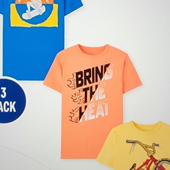 Boys sport graphic short sleeve tee shirts 3 pack New with tags - Picture 2 of 7